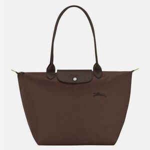 Medium Longchamp Chocolate Brown Shoulder Bag